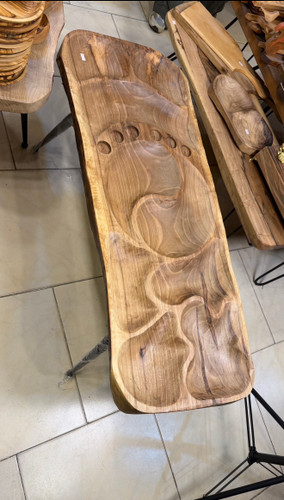 میز مزه پایه دار چوب گردو